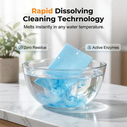 🔥One cleaning tablet effortlessly removes all graffiti, paint and glue marks. It works on walls, tables, carpets, rust, kitchen grime, moss, tiles and car seats. Suitable for all surfaces and all messy areas at home.